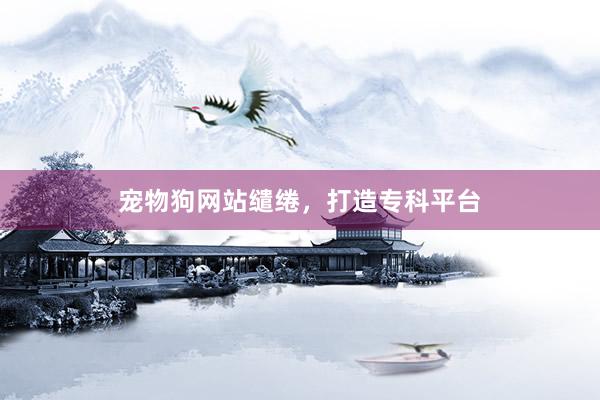 宠物狗网站缱绻，打造专科平台